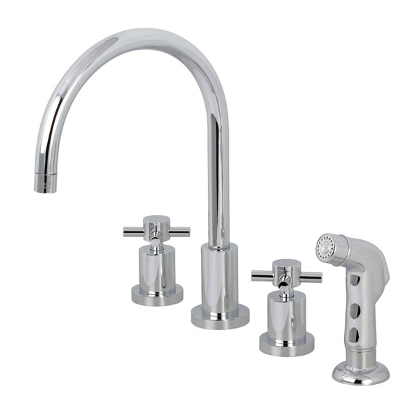 KS8721DX Widespread Kitchen Faucet, Polished Chrome